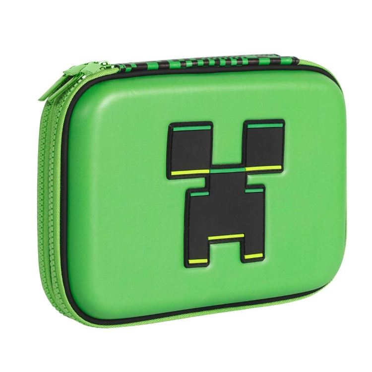 Cartuchera Escolar Mooving 2 pisos 2026 Minecraft Doble Eva Art.1514248